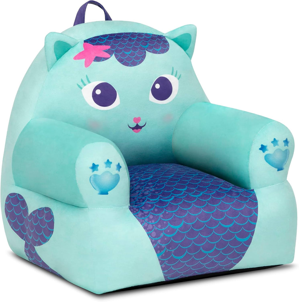 Delta Children - Gabby's Dollhouse Cozee Buddy Kids Chair, Blue