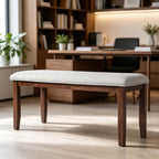 Indoor Upholstered Bench Padded Seat Sturdy Wood Frame Home Seating Furniture for Living Room Bedroom Entryway Kitchen Daily Use Comfort Durable Fabric Simple Assembly