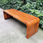Patio Benches for Outdoors Simple Park Bench Square Garden Landscape Outdoor Leisure Suitable for Courtyard Backyard Garden Benches for Outdoors