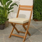 Cushion Source Chair Pad with Ties |16" x 16" x 2" Chair Cushion | Indoor/Outdoor | Multiple Sunbrella Fabric Options Available (Sunbrella Elements Cast Silver)