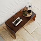 Acrylic C-Shaped End Table for Living Room and Bedroom, Versatile Sofa Side Table, Ideal for Home Decor and Snack Use