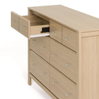Storkcraft Horizon 6 Drawer Dresser, Driftwood | GREENGUARD Gold Certified, Wood Dresser for Nursery & Kids Bedroom, Nursery Storage with Interlocking Drawer System