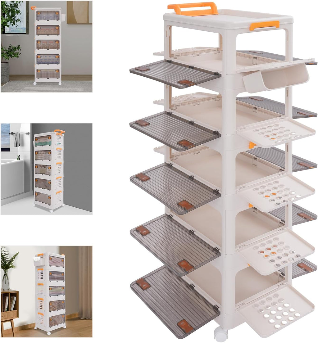 Storage Cabinet, Kitchen Pantry with Doors & Shelf, Tall Storage Cabinet for Bathroom, Living Room, Entryway