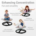 Spinning Chair for Autistic Kids, Sensory Spinning Chair for Kids & Toddlers, 220LBS Capacity, Safe Non-Slip Spin Chair with Handle, Sensory Chair for 3-8Ages Autism & Special(Grey Oval)