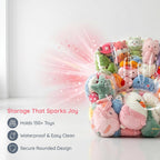 Clear Stuffed Animal Storage Sofa and Ottoman Cover Set, Extra Large Transparent Plush Toy Organizer, Thickened PVC Waterproof Toy Storage Seat with Rear Hook-and-Loop Closure, Cover Only, No Filler