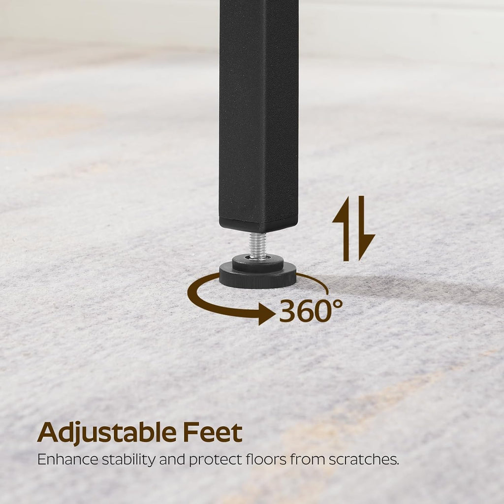 YATINEY 78.7" Long Bar Table, Counter Bar Height Table, High Top Table, Rectangular Hightop Bar Pub, for Kitchen, Living Room, Entryway, Rustic Brown and Black BT20BR