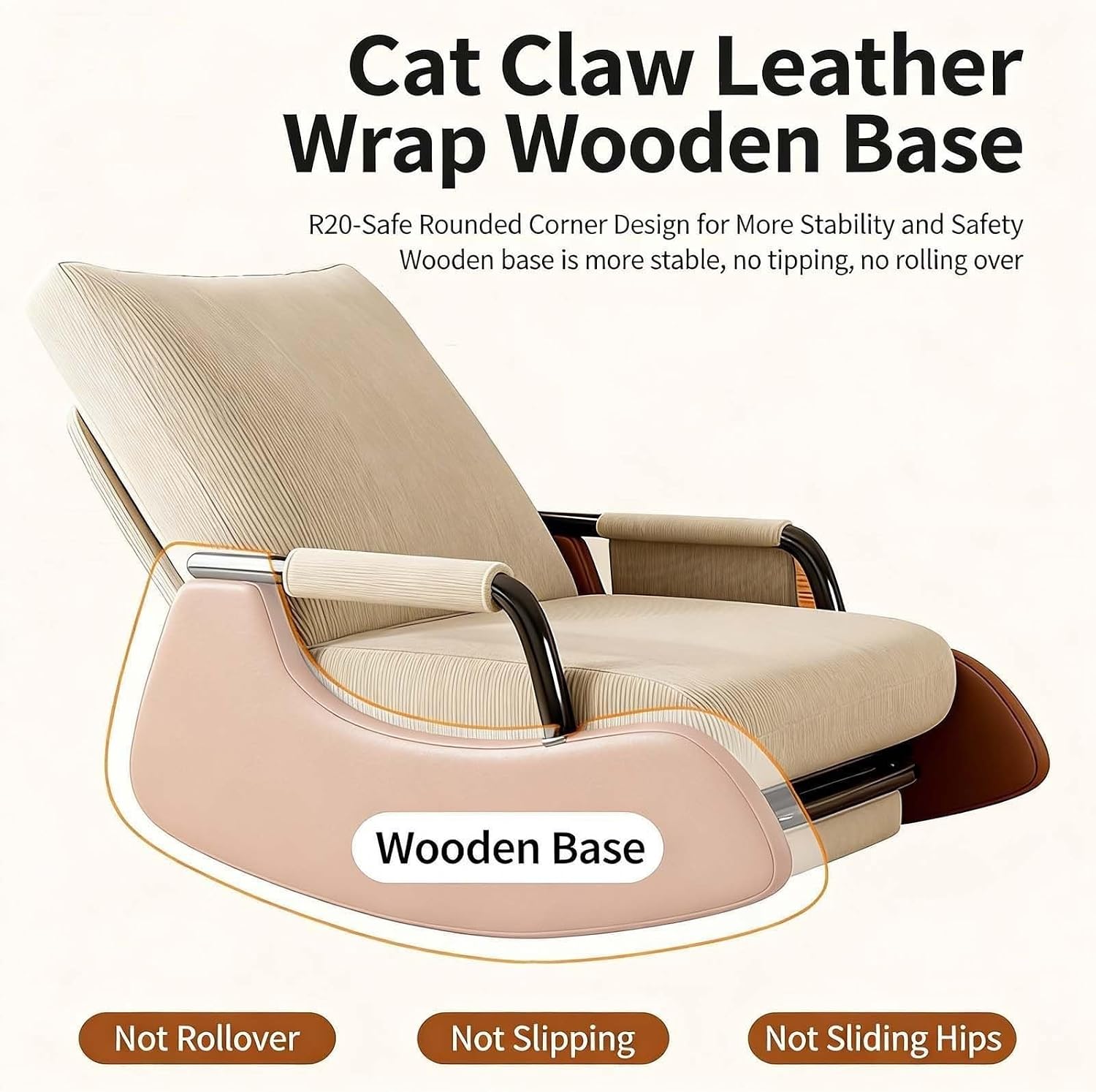 Cozy Rocking Chair with Foot Rest | Stylish Rocking Chairs for Living Room | Versatile Rocking Chairs for Nursery, Bedroom & Outdoor Porch