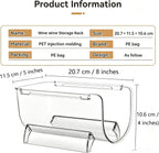 Transparent Wine Rack Stackable Bottle Holder for Refrigerator Beverage Storage and Organization at Home (2 Link)