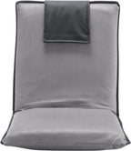 VEVOR Floor Chair, 6-Position Adjustable Meditation Chair with Back Support, Folding Sofa Chair for Reading TV Watching and Gaming, Portable Floor Seat Lounge Sofa Chair for Kids Teens Adults, Gray