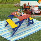 Saiveina Outdoor or Indoor Wood Children Adirondack Chair,Blue