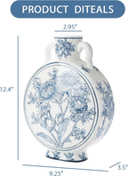 Blue and White Vase for Home Decor, Chinoiserie Vase Decor, Ceramic Large Vases, Flowers and Branches