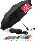 Mr. Pen- Windproof Travel Umbrella, Small Water-Resistant Automatic Folding Umbrella for Rain and Sun, Light, Compact and Portable for Women & Men, Fits Car & Backpack