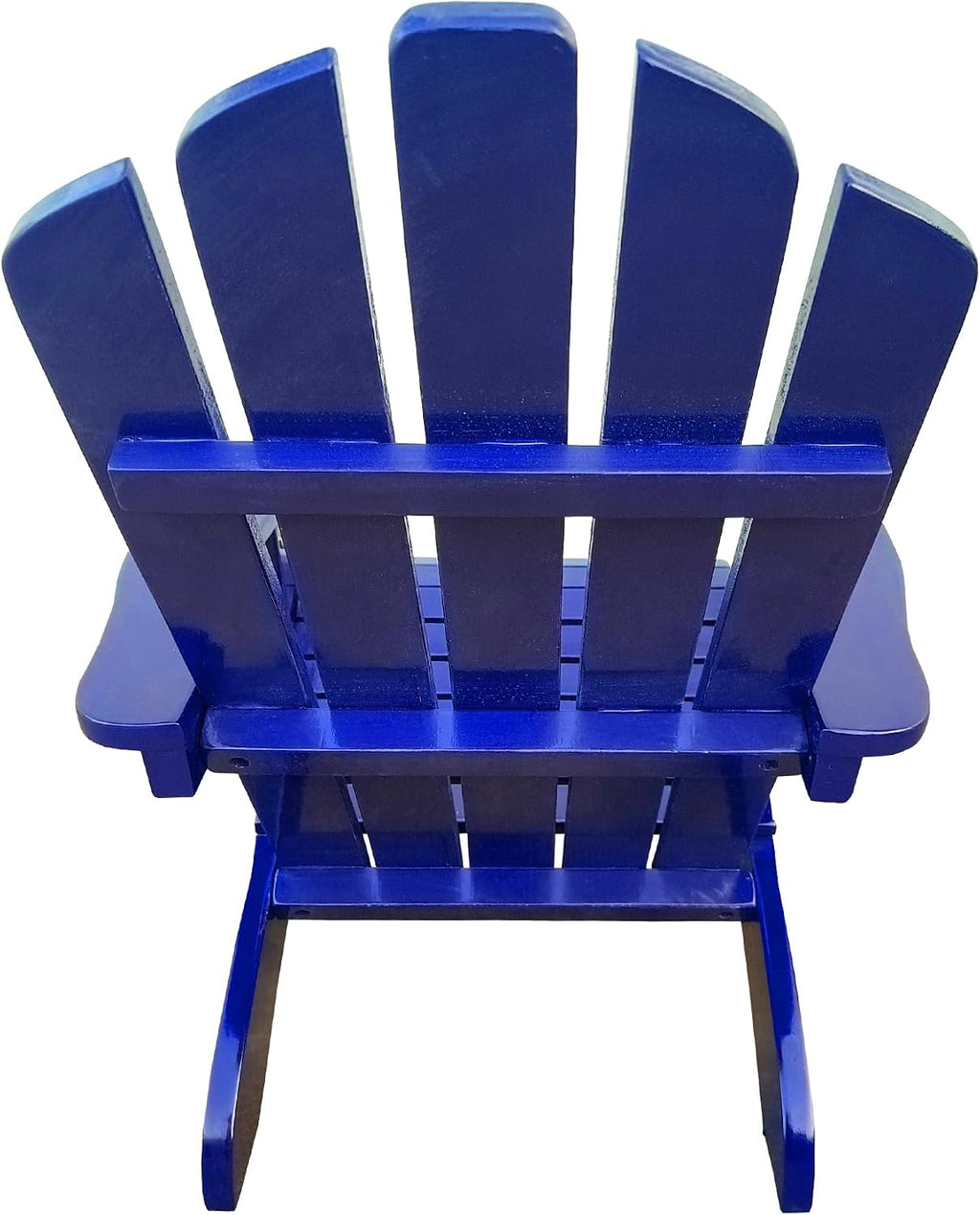 Gecheer Outdoor or Indoor Wooden Kids Adirondack Chair in Blue – Sturdy Poplar Wood, Wide Seat & Armrests, Easy Assembly, for Patio Porch Deck Garden or Poolside – Weight Capacity 110 lbs