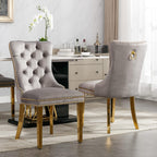 Modern Marble Dining Table Set for 6, White Dining Set with 68" Faux Marble Dining Table and 6 Gray Upholstered Velvet Dining Chairs, 7 Piece Dining Table and Chairs Set for Kitchen