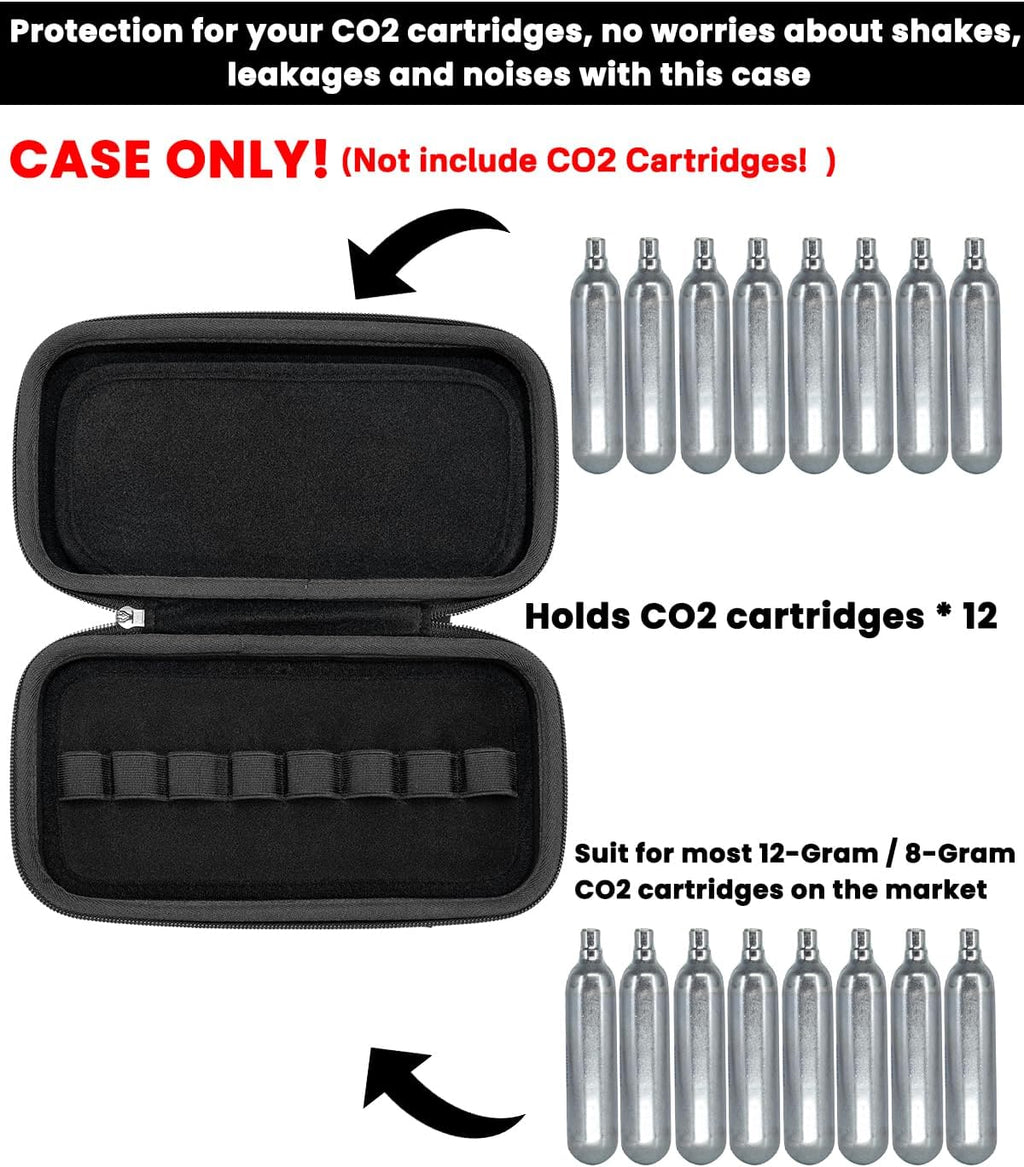 RAIACE CO2 Cartridges Storage Case Compatible with Crosman 丨Umarexss丨Leland 12-Gram 8-Gram Powerlet Cartridges. (for Sale is case only, CO2 Cartridges are not Included.)