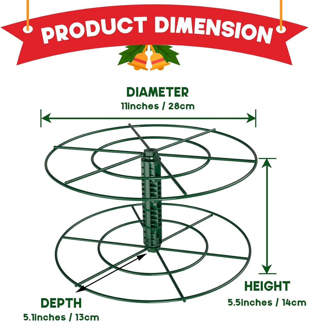 Christmas Light Storage Reels - 3 Metal Spools & Durable Oxford Bag for Holiday Cord Wire Organization