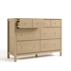 Storkcraft Horizon 6 Drawer Dresser, Driftwood | GREENGUARD Gold Certified, Wood Dresser for Nursery & Kids Bedroom, Nursery Storage with Interlocking Drawer System