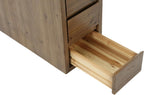 LITTLE TREE 2-Pack Solid Wood 3-Drawer Nightstand, 23.62" H Bedside Table with Storage, No Assembly Wooden Side Table for Bedroom, Living Room & Sofa Side