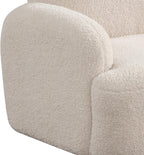 25.5" W Beige Sherpa Bear Shaped Armchair