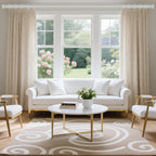 VOIIY Silver Curtain Rods for Windows 48 to 84 Inch(4-7 Feet),1" Diameter Drapery Rods with Modern Style End Cap Finials,Size:36-88 Inch,Antique Silver
