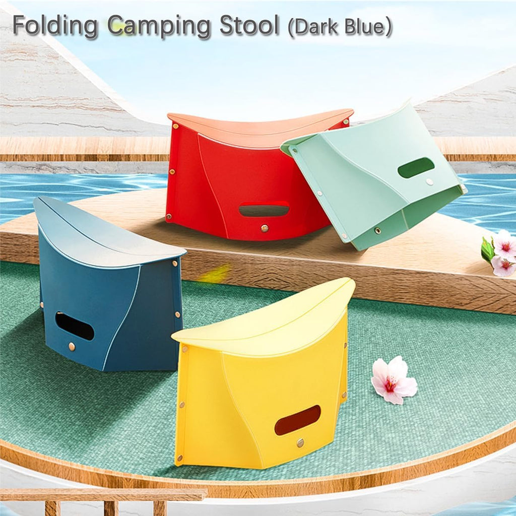 Mini Portable Folding Stool, Foldable Camping Hiking Stool, 2 in 1 Lightweight Travel Chair Storage Basket for Children & Adults for Travel Gathering BBQ Subway Backpacking Fishing