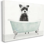 Stupell Industries 'Raccoon In A Tub', Canvas Art, 20 x 16 Inches, Easy to Hang and Sturdy, Made in USA, by Stellar Design Studio