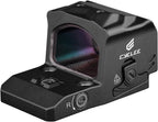 Cyelee Wolf EDG Drop-Proof Enclosed Red Dot Sight for RMR/507C Footprint - 3 MOA Reflex Sight with Motion Deactivated Standby(Similiar to Shake Awake)