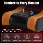 GTPLAYER Floor Rocking Gaming Chair – Floor Rolling Game Chairs with Angle Limiter, Gamer Rocker Floor Seat, Compact & Lightweight, Orange