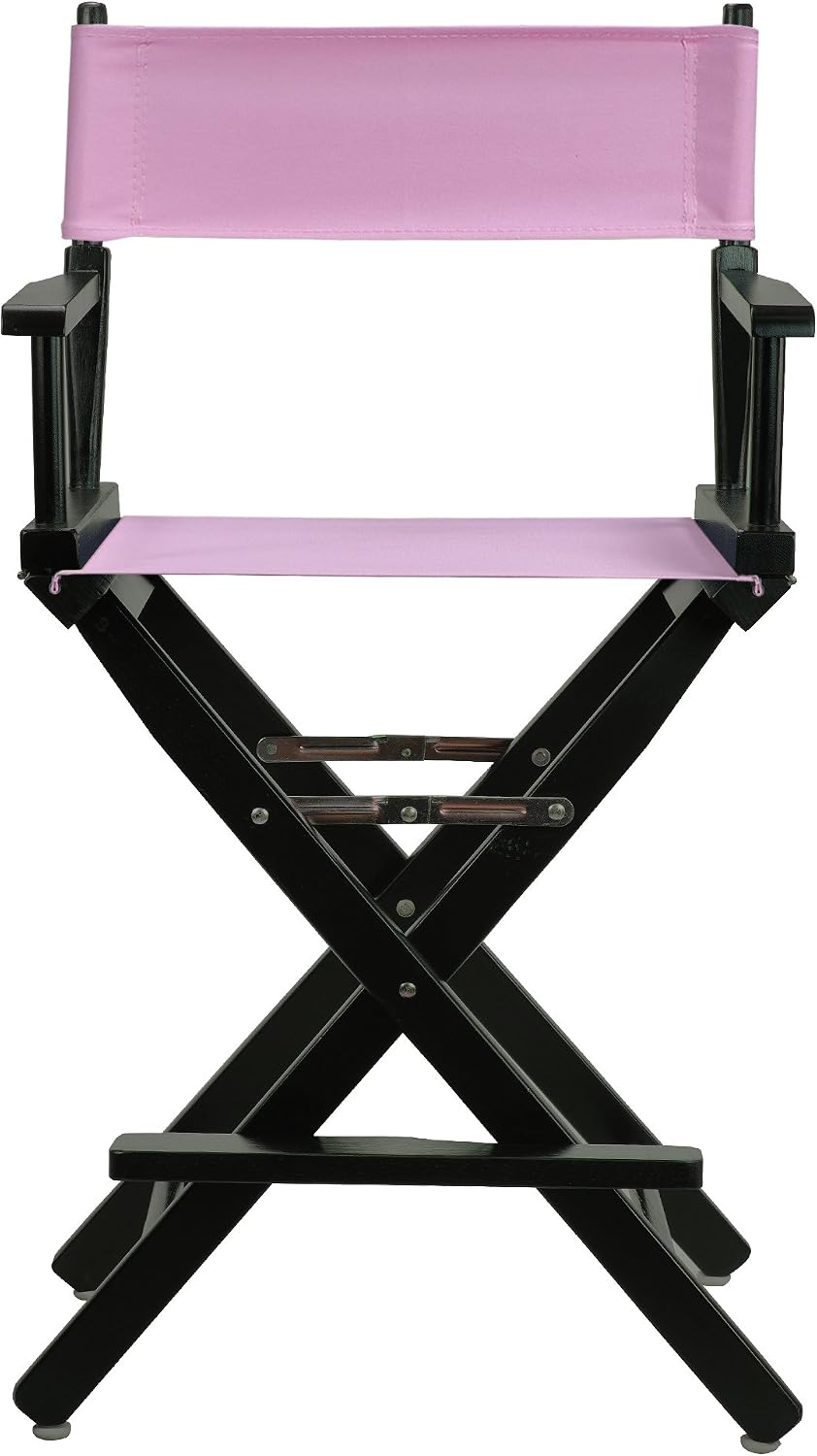 Casual Home 220-02/021-22 Director Chair 24" - Counter Height BlackFrame/Pink Canvas
