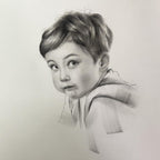Custom Pencil Sketch Portrait from Photo Personalized Hand Drawn Realistic Art Pet Portrait Original Oil Painting Family Couple Gift for Wedding Anniversary Birthday (10X12in 1people)
