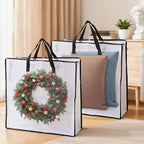 3 PCS Wreath Storage Container - 25 inch Christmas Wreath Storage Bag for Holiday Decorations, Container for Home Storage Durable Polyester with Handles
