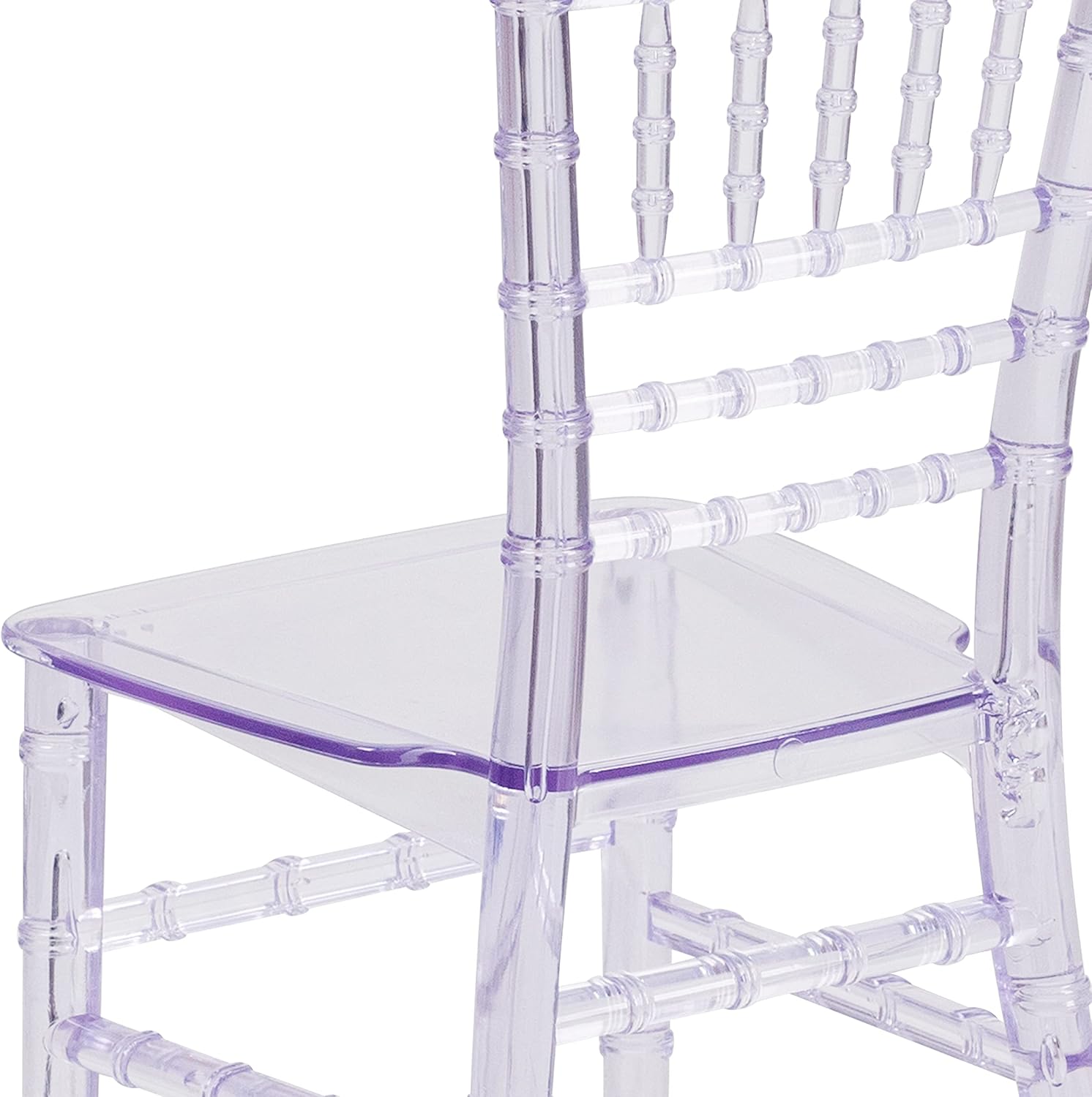 BizChair Child’s Transparent Crystal Resin Party and Event Chiavari Chair for Commercial & Residential Use