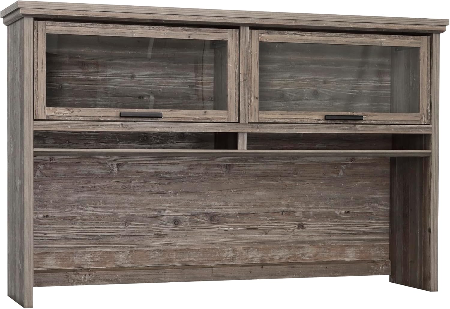 Sauder Aspen Post Hutch in, Pebble Pine Finish