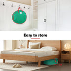 2 Pack Christmas Wreath Storage Container Bag 24", Card Slot Durable Handles and Double Zipper Storage Containers and to Protect Artificial Garland - Green