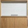 Cabinet Roll Up Tambour Door Kit Durable ABS Plastic Sliding Doors for Rv Motorhome Office Hotel Closet(60x50 cm)