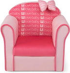 Costzon Kids Pink Couch, Children's Sofa Upholstered Armchair with Velvet Surface & High-Density Sponge, Lightweight Preschool Toddler Chair for Boys Girls, Bedroom Playroom Gift Presents
