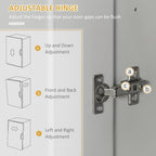 Modern Kitchen Pantry Freestanding Cabinet Cupboard with Doors and Drawer, Adjustable Shelving, Grey,15.75 * 30 * 72