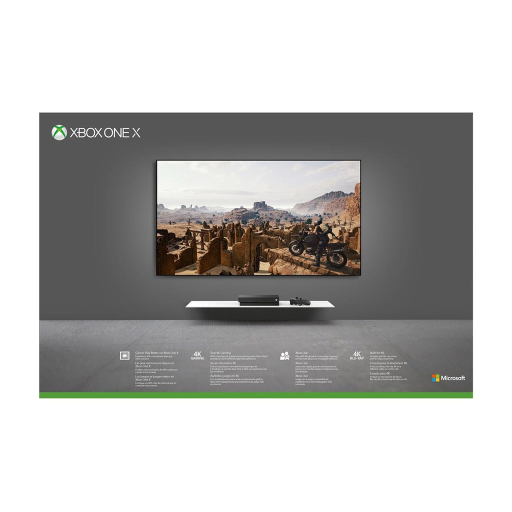 Xbox One X 1TB Console - PLAYERUNKNOWN’S BATTLEGROUNDS Bundle [Digital Code] (Renewed)