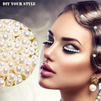 Okllen 2000 Pcs Art Faux Pearls, 8mm Undrilled Pearls, Ivory Polished Beads Loose Pearls for Crafts, Jewelry Making, Vase Fillers, Table Scatter, Wedding, Home Decoration, No Hole