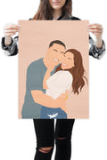 NudoHome Personalized Custom Faceless Portrait – Hand-Drawn Illustration from Your Photo | Gift for Mother’s Day, Father’s Day, Christmas, Birthdays, and Special Occasions, gift