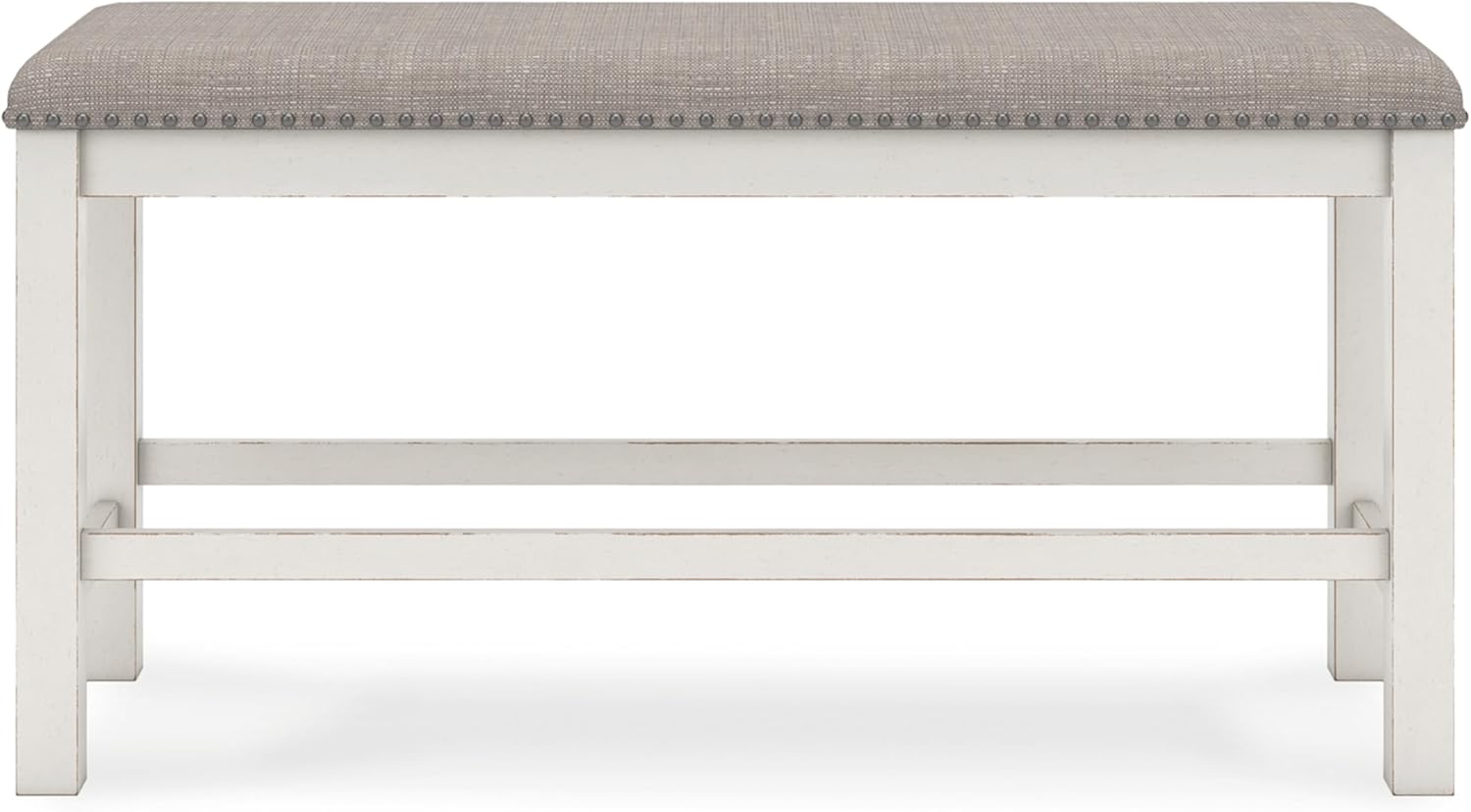 Signature Design by Ashley Robbinsdale 49" Counter Height Dining Bench, Antique White