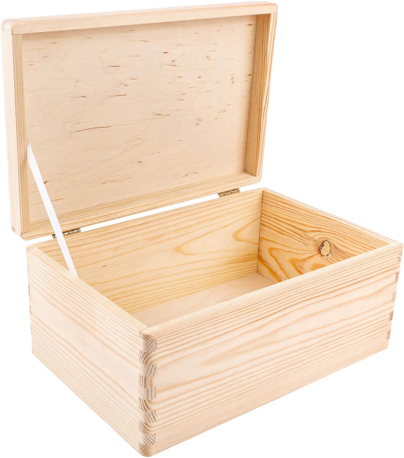 Creative Deco Personalized Wooden Baby Memory Box Storage Box - Giraffe | 11.8x7.87x5.51in (+-0.5) | Hinged Lid Engraving | Unpainted Gift Box