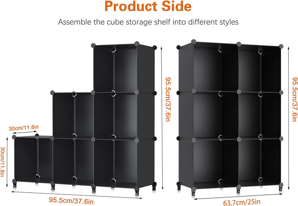 HOMIDEC 6-Cube Storage Organizer, Closet Organizer Storage Cabinet Shelf Bookcase Bookshelf,Storage Cubes Organizers Cabinet for Kids,Closet, Bedroom,Bathroom
