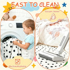 5.9 ft Circular Rug Washable Non-Slip Crawling Play Mat Round Rug Circle Back to School Reading Calming Corner Decor for Teaching and Playroom Bedroom Decorations(Dotty)