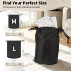 Travel Laundry Bag, Compression Bags for Travel - Waterproof Dirty Clothes Vacuum Storage, Smell Proof Space Saver for Cruise Gym Camping (M)