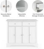 Crosley Furniture Avery Rolling Kitchen Island Storage Cart with Shelves, Microwave Stand, Coffee Bar, Distressed White