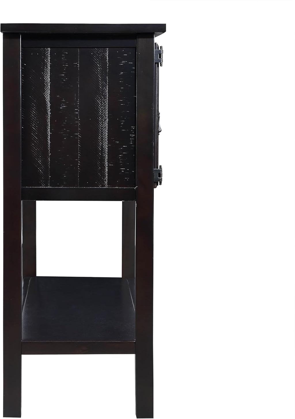 Knocbel Farmhouse 48 Inches Long Console Table for Entryway, Entry Hallway Foyer Wooden Cabinet Buffet Sideboard with 2 Storage Drawers, 2 Doors and Lower Shelf (Espresso)