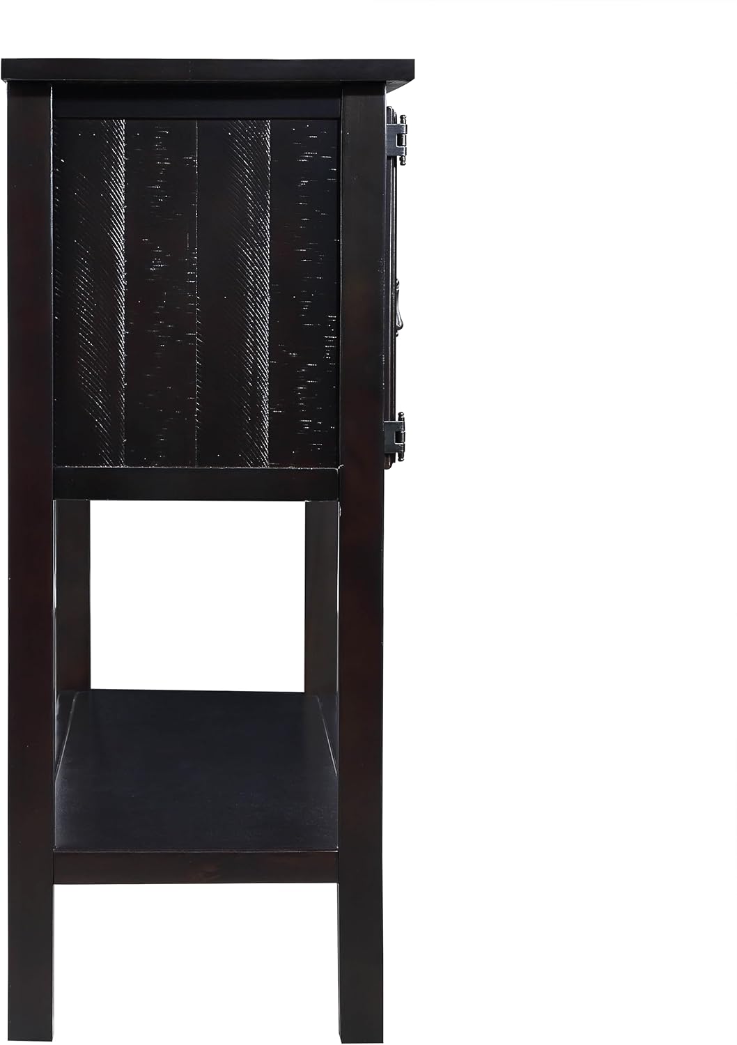 Knocbel Farmhouse 48 Inches Long Console Table for Entryway, Entry Hallway Foyer Wooden Cabinet Buffet Sideboard with 2 Storage Drawers, 2 Doors and Lower Shelf (Espresso)