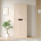 Housoul 71" Tall Freestanding Pantry Cabinet, 4 Doors Larder Cupboard with Adjustable Shelves, Kitchen Hutch for Kitchen & Dining Room, Oak