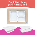 7 Days of Play Sensory Play Activity Table with Foldable Legs, Storage Bins, and Lid - Sensory Table for Toddlers & Kids | Great Gift for Birthdays, Christmas & Special Occasions